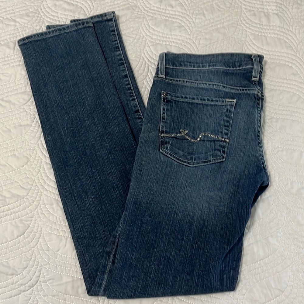 7 for All Mankind Jeans Silver Pocket Embellishments